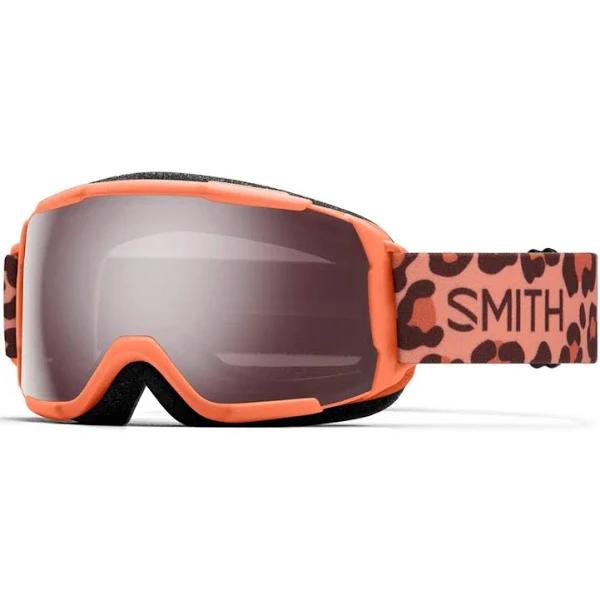 Smith Optics Grom Snow Goggles Coral Cheetah Print; Ignitor Mirror