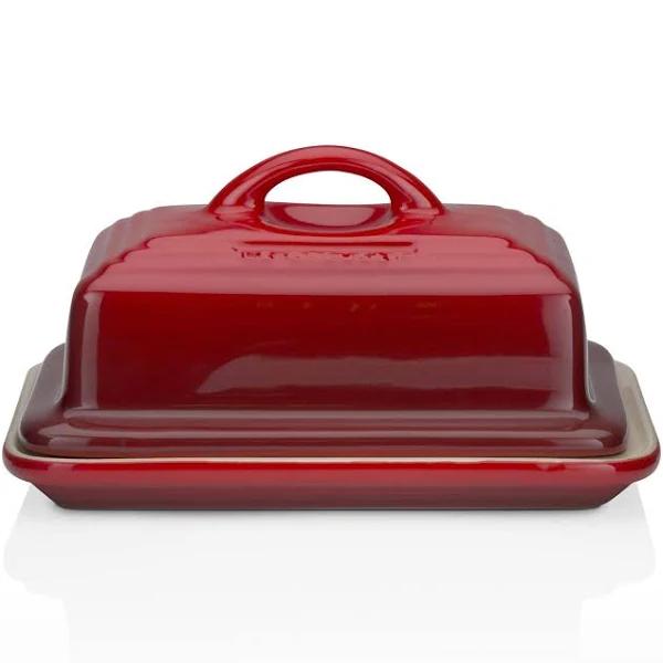 Le Creuset Stoneware Butter Dish Cerise