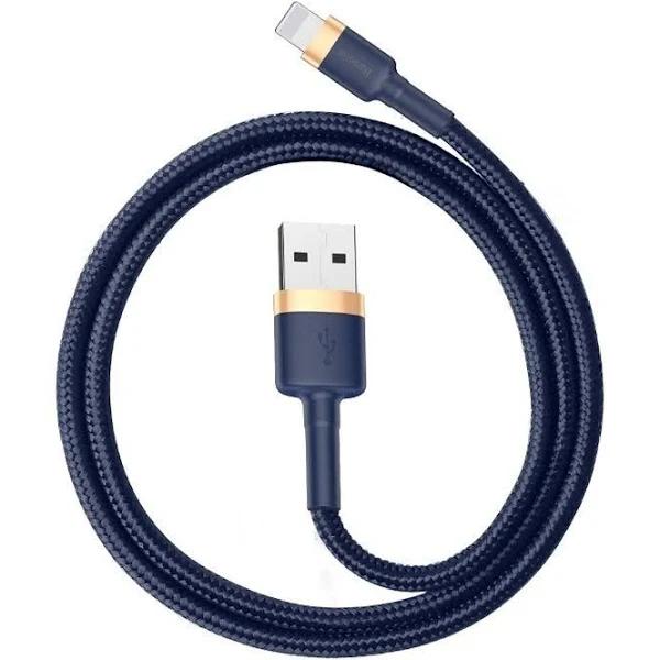 Baseus USB to Lightning Cable Data Charger Cord Cafule Series For iPhone iPad (1m, Blue+gold)