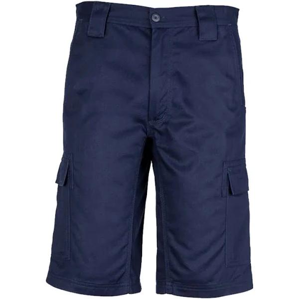 Syzmik Mens Drill Cargo Short (ZW012) 102 / Navy