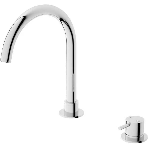 Nero Mecca Hob Basin Mixer Round Spout - Chrome