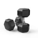 32.5kg Rubber Hex Dumbbell Pair