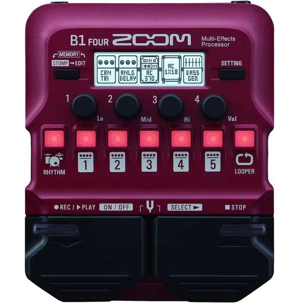 Zoom B1 Four Bass Multi-Effects Processor