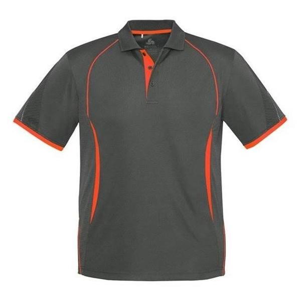 Biz Kids Razor Polo - P405KS Grey/Fluoro Orange / 12