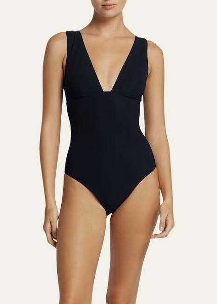 Jets Australia Jetset Plunge Tie-Back One-piece Swimsuit Black