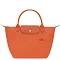 Longchamp Le Pliage Green Large Shoulder Tote Bag Carrot