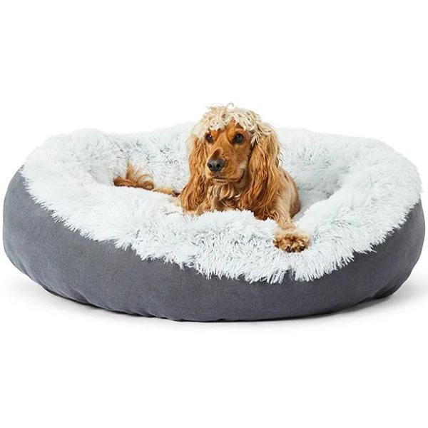 All Day Como Calming Donut Dog Basket Charcoal L 91x91x27cm