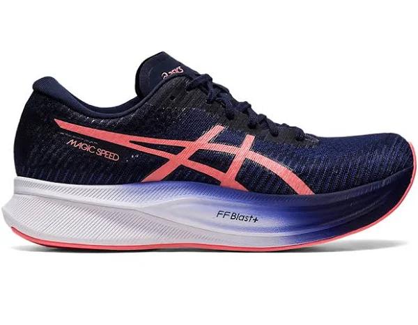 ASICS Magic Speed 2 Womens 7 / Indigo Blue/Papaya