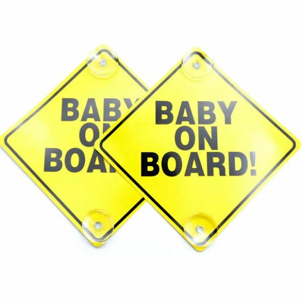 Baby On Board Car Sign - 2 Pack - AfterPay & zipPay Available