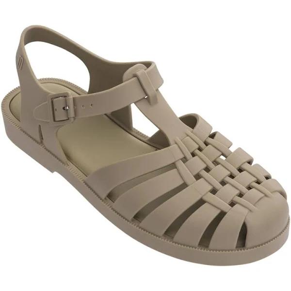 Melissa Melissa Possession Ad Beige PVC Sandals Beige Womens Flat Sandals Summer Sandals