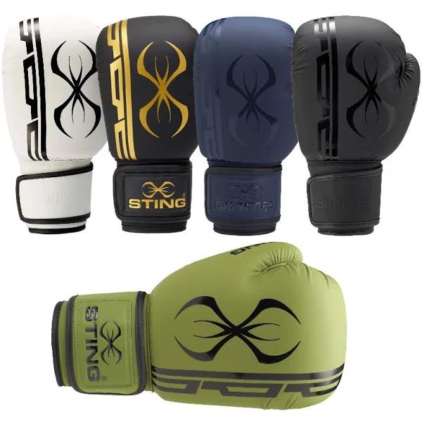 Sting Armaplus Black/Black Boxing Gloves - 12oz