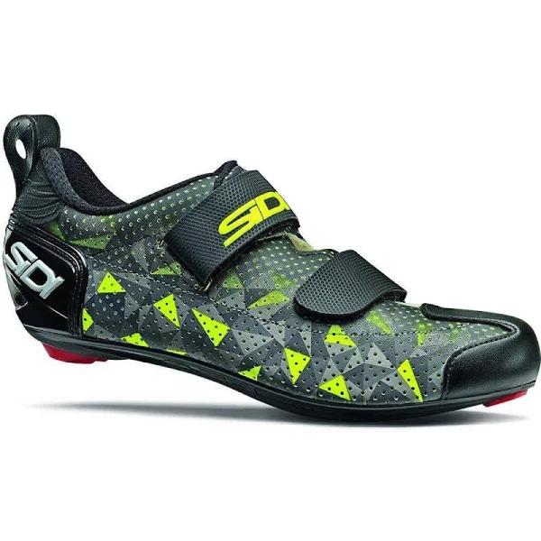 Sidi T-5 Air Triathlon Shoes - Grey/Yellow/Black - 48