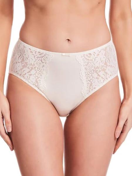 Kayser Lace Stretch Cotton Full Brief Ivory 14