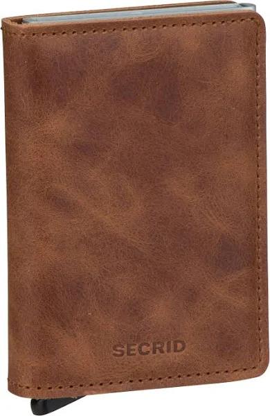 Secrid - Slimwallet Vintage Cognac - Silver