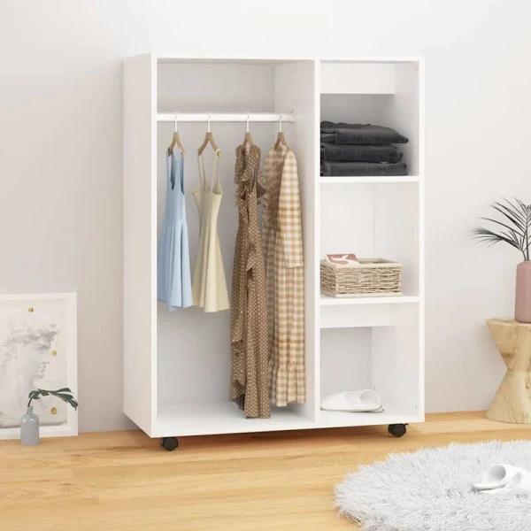 vidaXL Wardrobe White 80x40x110 cm Engineered Wood