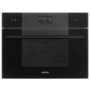 Smeg Linea Compact Speed Oven - Midnight Black SOA4102M1B3