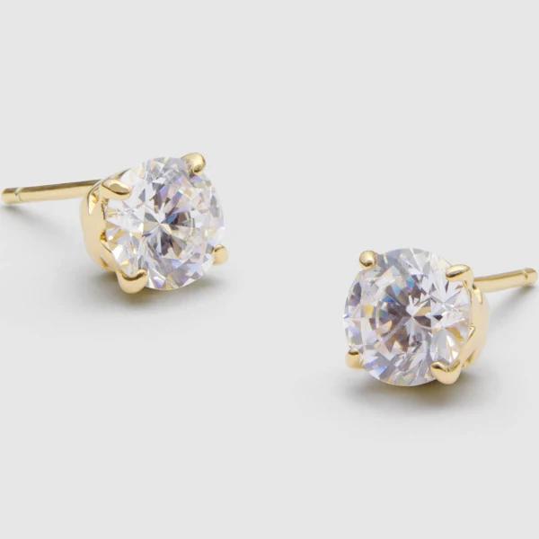 Mimco Dia-mim 1 Carat Stud Earrings in Gold