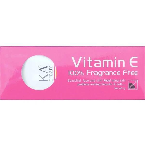 Ka 100% Fragrance Free Vitamin E Cream 60 G