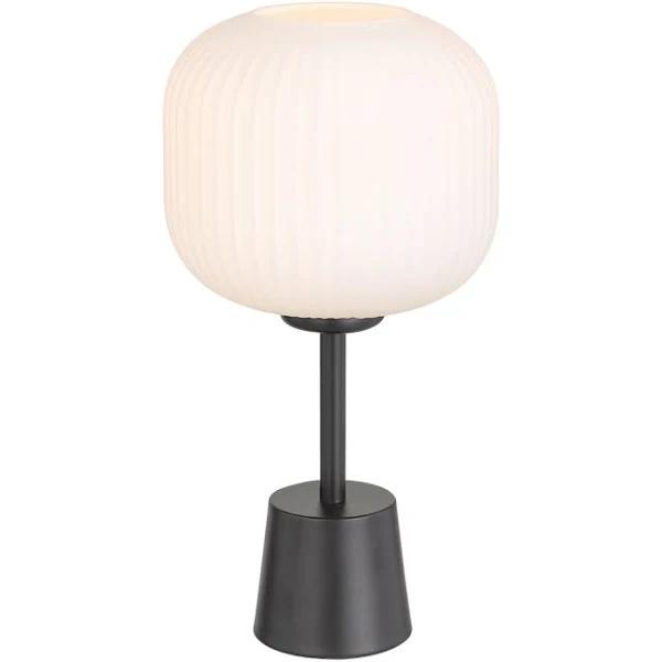 Bobo Black and Opal E27 Table Lamp