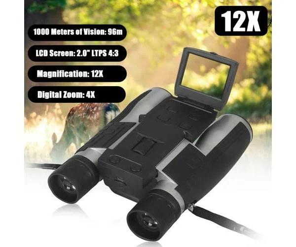 12x HD Zoom Digital Day Night Vision Outdoor Travel Binoculars Hunting Telescope