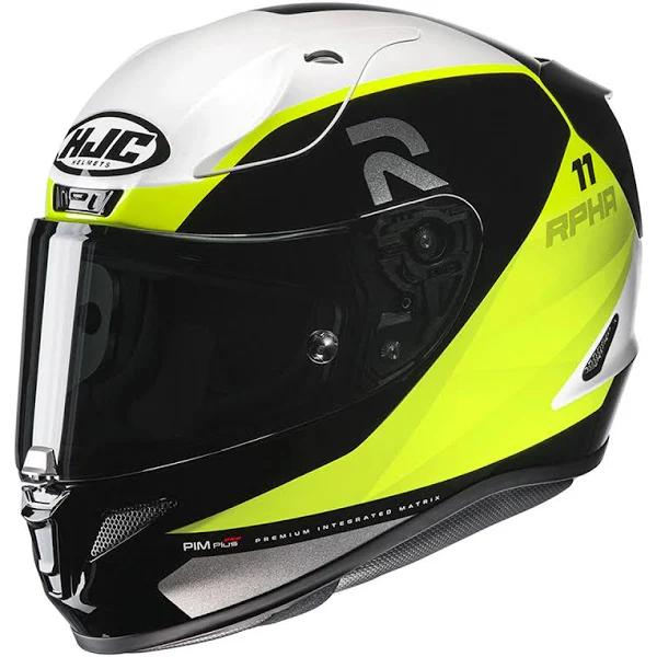 HJC RPHA 11 Texen MC3H Motorcycle Helmet (Yellow)