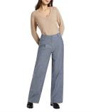 David Lawrence malabar Linen Blend Pant in Chambray Blue 12