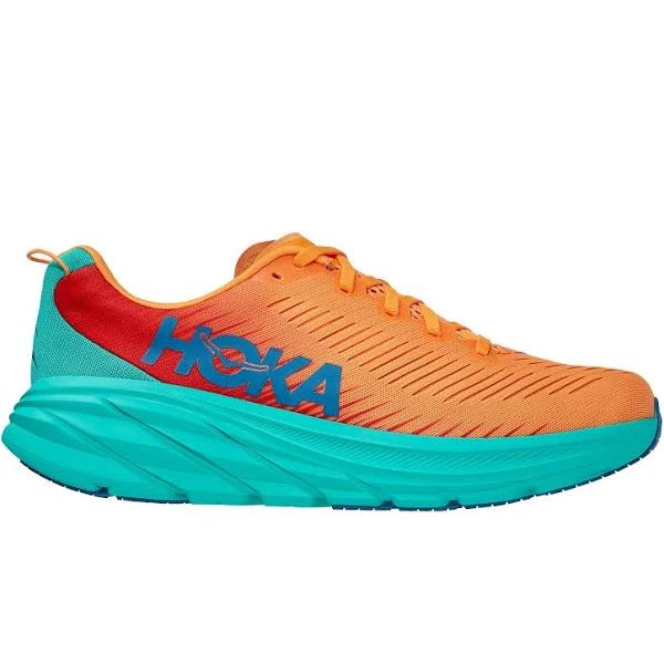 Hoka One One Men's Rincon 3 Running Shoes (Blazing Orange/Fiesta) 10