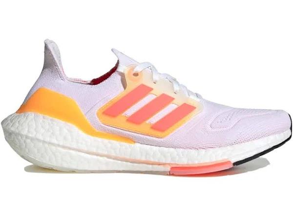 Adidas Ultraboost 22 'White Flash Orange' Sneakers | Women's Size 9.5