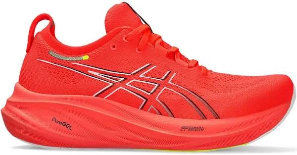 ASICS Gel Nimbus 26 Mens Running Shoes Red/Black US 13