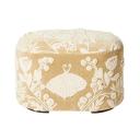 Freya Embroidered Ottoman Light Taupe Velvet | Taupe | Upholstery | Early Settler Furniture