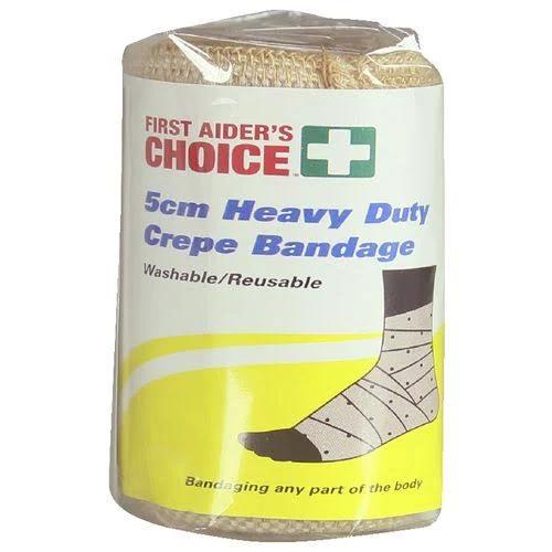 First Aiders Choice Heavy Crepe Bandage 5cm x 2m