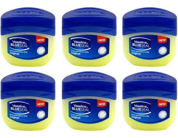 Vaseline Blueseal Pure Petroleum Jelly 1.7oz (50ml) Jar (Pack of 6)