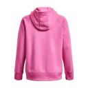 Under Armour Womens Rival Fleece Logo Hoodie Pink XS @ Rebel Active