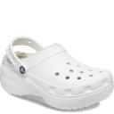 Crocs Women's Classic Platform Lined Clog; White, W9