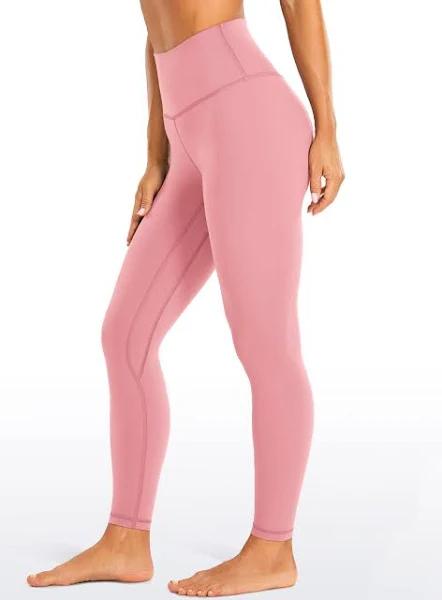 CRZ Yoga Women's Yoga Train High Rise Brushed Nakedfeel Leggings 25'' Pink Puff / M