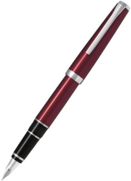 Pilot 600241 Falcon Fountain Pen Fine Nib Red Barrel