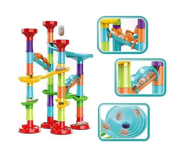 50pcs Marble Race Run BuildingBlocks Toys Educational Preschool Kids DeluxeSet