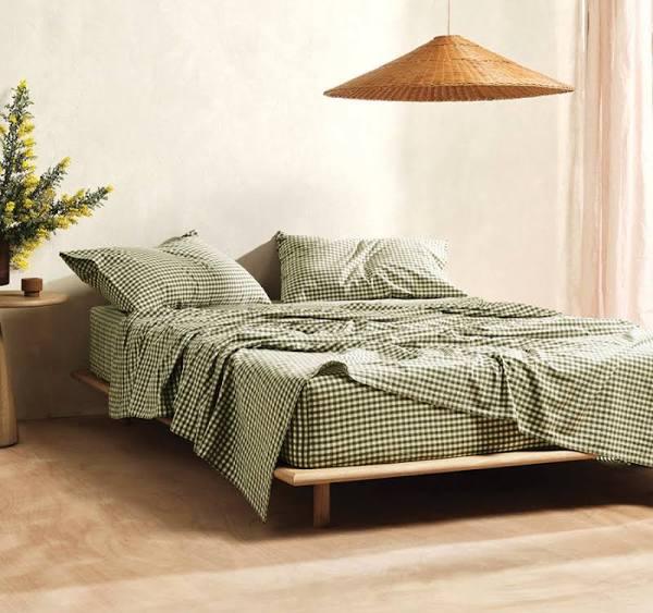 Linen House Springsteen Moss Sheet Set - King