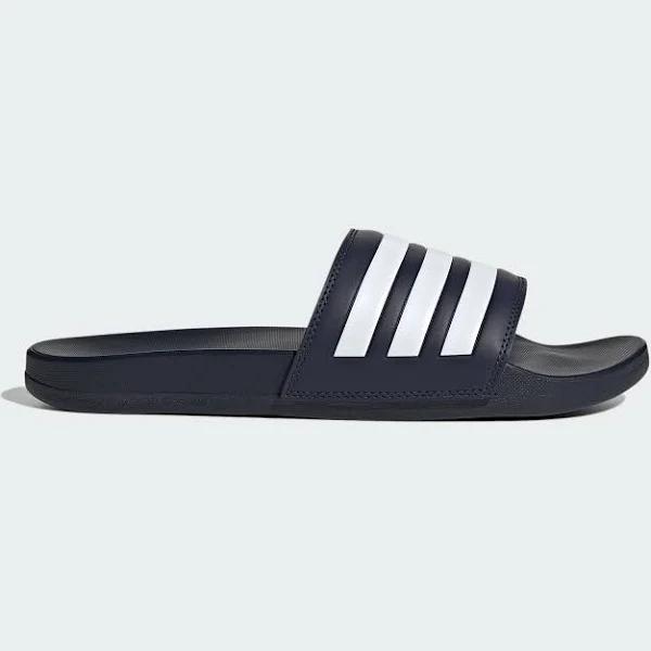 Mens Adidas Adilette Comfort Slides - Blue