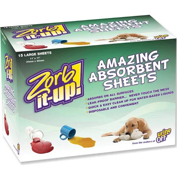 Zorb It Up Absorbent Sheets 15 Pack