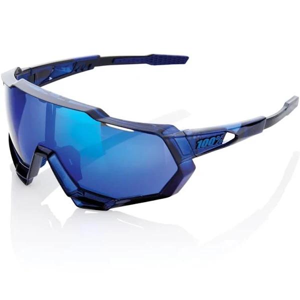 100% Speedcraft Sunglasses Gloss Cobalt Blue (HiPER Copper Mirror Lens)