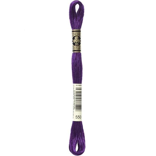 DMC 6-Strand Embroidery Cotton Floss, Very Dark Violet | Needlework