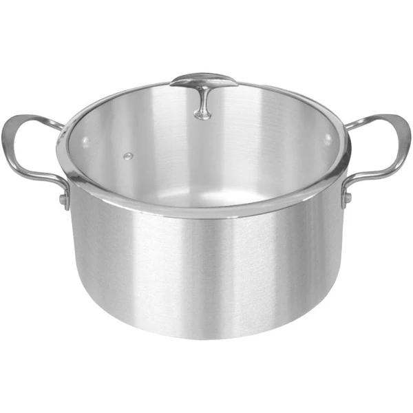 SOGA Stainless Steel Casserole with Lid Induction Cookware 32cm