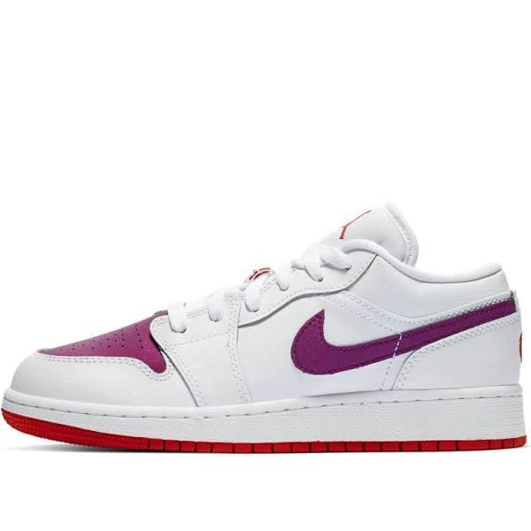 Air Jordan 1 Low GS 'White Berry' Sneakers | Kid's Size 7