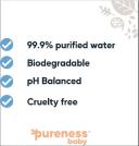 Pureness Baby Biodegradable Plastic Free Sensitive,newborn Skin Wipes,