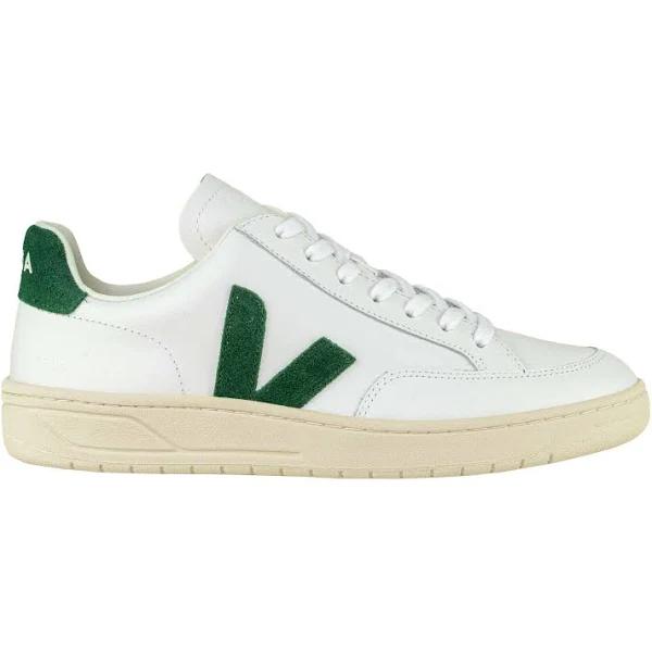 Veja V-12 Leather (White / Green)