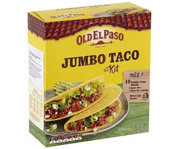 Old El Paso Jumbo Taco Kit Mild 345g