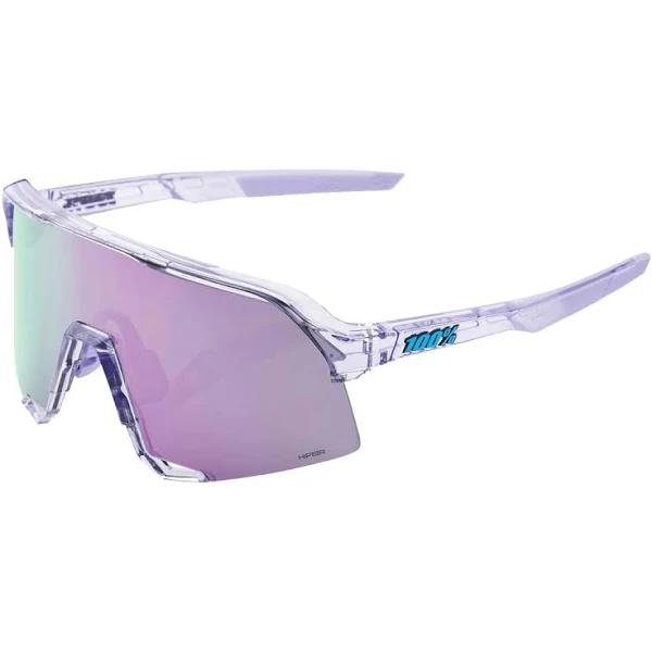 100% S3 Sunglasses Polished Translucent Lavender (HiPER Lavender Mirror Lens)