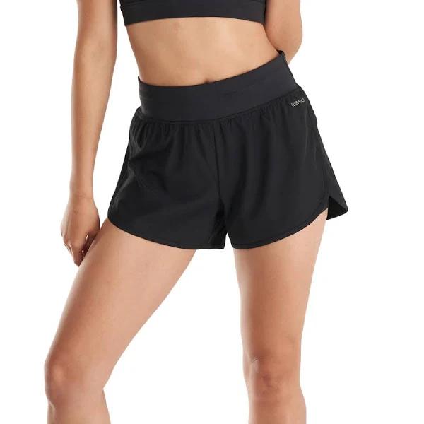 Ell & Voo Womens Essentials Shorts Black L @ Rebel Active