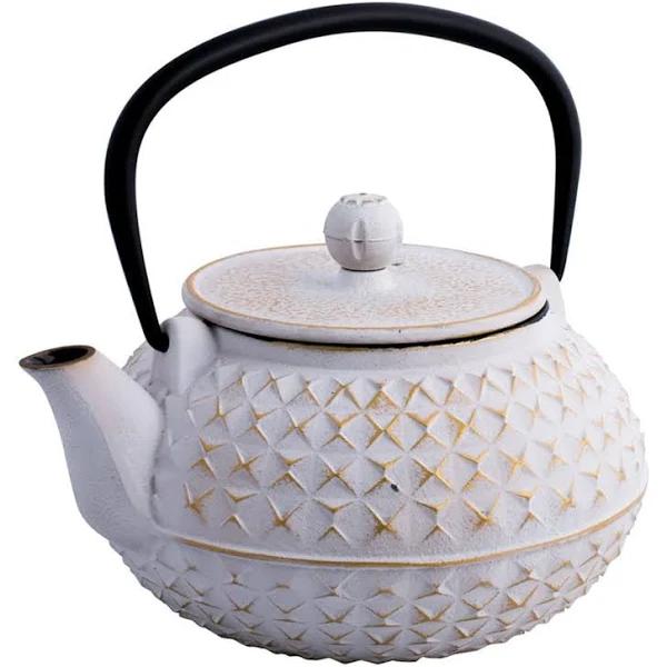 Avanti Cast Iron Empress Teapot White/Gold - 900ml